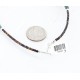 Certified Authentic 2 Strand Navajo .925 Sterling Silver Turquoise and Agate Native American Necklace 15554-3