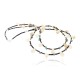 Certified Authentic 2 Strand Navajo .925 Sterling Silver Turquoise and Agate Native American Necklace 15835-11