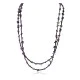 2 Strand Navajo .925 Sterling Silver Turquoise and AMETHYST Native American Necklace 16011