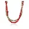 Certified Authentic 2 Strand Navajo .925 Sterling Silver Turquoise and Coral Native American Necklace 15554-31 Certified Authentic 2 Strand Navajo .925 Sterling Silver Turquoise and Coral Native American Necklace 15554-31