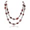 Certified Authentic 2 Strand Navajo .925 Sterling Silver Turquoise and Jasper Native American Necklace 15554-1
