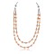 Certified Authentic 2 Strand Navajo .925 Sterling Silver Turquoise Carnelian 544 Native American Necklace 390842233020