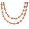 Certified Authentic 2 Strand Navajo .925 Sterling Silver Turquoise Carnelian 544 Native American Necklace 390842233020
