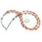 Certified Authentic 2 Strand Navajo .925 Sterling Silver Turquoise Carnelian 544 Native American Necklace 390842233020