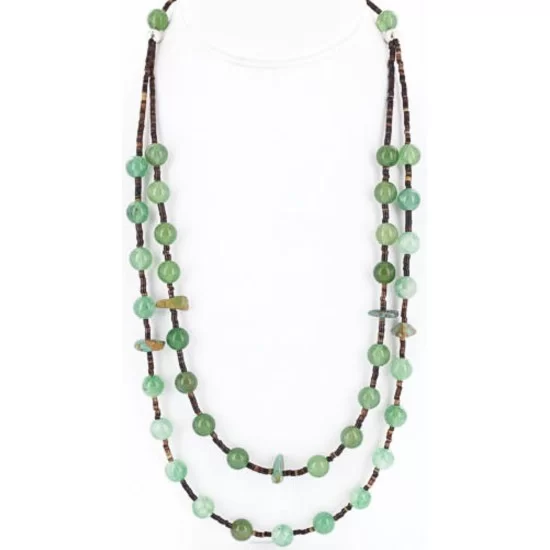 2 Strand Navajo .925 Sterling Silver Turquoise Jade 42 Native American Necklace 390816858773 2 Strand Navajo .925 Sterling Silver Turquoise Jade 42 Native American Necklace 390816858773