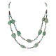 Certified Authentic 2 Strand Navajo .925 Sterling Silver Turquoise Native American Necklace 371068530011