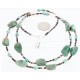 Certified Authentic 2 Strand Navajo .925 Sterling Silver Turquoise Native American Necklace 371068530011