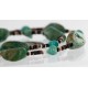 Certified Authentic 2 Strand Navajo .925 Sterling Silver Turquoise Native American Necklace 371068530011