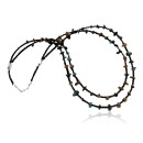 Certified Authentic 2 Strand Navajo .925 Sterling Silver Turquoise Native American Necklace 390662448171
