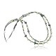 Certified Authentic 2 Strand Navajo .925 Sterling Silver Turquoise Native American Necklace 390670150563