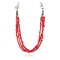 Certified Authentic 3 Strand Horse Navajo .925 Sterling Silver Natural Turquoise Jasper Coral Native American Necklace 16081-2