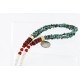 Certified Authentic 3 Strand Navajo .925 Sterling Silver 12kt Gold Filled Turquoise Native American Necklace 371054109786