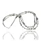 3-Strand Navajo .925 Sterling Silver & White Turquoise Necklace 16006-02
