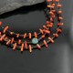 Certified Authentic 3 Strand Navajo .925 Sterling Silver BLUE MOON Turquoise and Coral Native American Necklace 370922700498