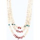 Certified Authentic 3 Strand Navajo .925 Sterling Silver Graduated Heishi and Coral Native American Necklace 390781366842 Certified Authentic 3 Strand Navajo .925 Sterling Silver Graduated Heishi and Coral Native American Necklace 390781366842