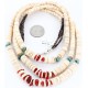 Certified Authentic 3 Strand Navajo .925 Sterling Silver Graduated Heishi and Coral Native American Necklace 390781366842 Certified Authentic 3 Strand Navajo .925 Sterling Silver Graduated Heishi and Coral Native American Necklace 390781366842