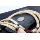 Certified Authentic 3 Strand Navajo .925 Sterling Silver Graduated Melon Shell and Hematite Native American Necklace 370983998993
