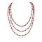 Certified Authentic 3 Strand Navajo .925 Sterling Silver Natural Turquoise Coral Native American Necklace 18110