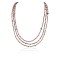 Certified Authentic 3 Strand Navajo .925 Sterling Silver Natural Turquoise Pink Agate and Heishi Native American Necklace 25246-4