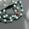 3 Strand Navajo .925 Sterling Silver Round Turquoise and Coral Native American Necklace 370962447542