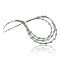 Certified Authentic 3 Strand Navajo .925 Sterling Silver Turquoise 17 Native American Necklace 370954532198