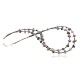 Certified Authentic 3 Strand Navajo .925 Sterling Silver Turquoise Amethyst 41 Native American Necklace 15774-1