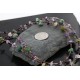 Certified Authentic 3 Strand Navajo .925 Sterling Silver Turquoise Amethyst 41 Native American Necklace 15774-1