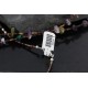 Certified Authentic 3 Strand Navajo .925 Sterling Silver Turquoise Amethyst 41 Native American Necklace 15774-1