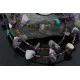 3 Strand Navajo .925 Sterling Silver Turquoise Amethyst 63 Native American Necklace 15776-3 3 Strand Navajo .925 Sterling Silver Turquoise Amethyst 63 Native American Necklace 15776-3