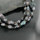 Certified Authentic 3 Strand Navajo .925 Sterling Silver Turquoise and Abalone Native American Necklace 24170-14