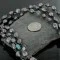 3 Strand Navajo .925 Sterling Silver Turquoise and Avaloni Necklace 24170-14