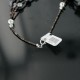 Certified Authentic 3 Strand Navajo .925 Sterling Silver Turquoise and Abalone Native American Necklace 24170-14