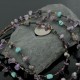 Certified Authentic 3 Strand Navajo .925 Sterling Silver Turquoise and Amethyst Native American Necklace 1530-34 Certified Authentic 3 Strand Navajo .925 Sterling Silver Turquoise and Amethyst Native American Necklace 1530-34
