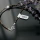Certified Authentic 3 Strand Navajo .925 Sterling Silver Turquoise and Amethyst Native American Necklace 1530-34 Certified Authentic 3 Strand Navajo .925 Sterling Silver Turquoise and Amethyst Native American Necklace 1530-34