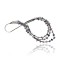 Certified Authentic 3 Strand Navajo .925 Sterling Silver Turquoise and Amethyst Native American Necklace 390729884128