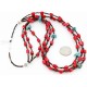 Certified Authentic 3 Strand Navajo .925 Sterling Silver Turquoise and Coral 1251 Native American Necklace 371034878387