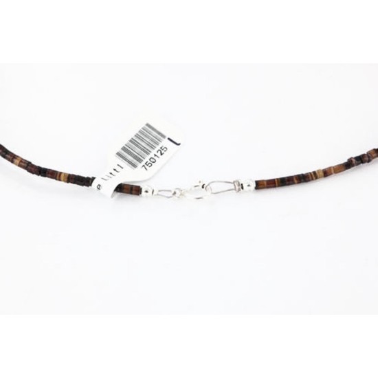 Certified Authentic 3 Strand Navajo .925 Sterling Silver Turquoise and Coral 1251 Native American Necklace 371034878387
