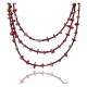 Certified Authentic 3 Strand Navajo .925 Sterling Silver Turquoise and Coral Native American Necklace 15501-1 Certified Authentic 3 Strand Navajo .925 Sterling Silver Turquoise and Coral Native American Necklace 15501-1