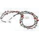 Certified Authentic 3 Strand Navajo .925 Sterling Silver Turquoise and Coral Native American Necklace 371002270545