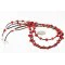 3 Strand Navajo .925 Sterling Silver Turquoise and Coral Native American Necklace 390752135111