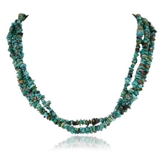 Certified Authentic 3 Strand Navajo .925 Sterling Silver Turquoise and Coral Native American Necklace 390829916476
