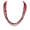 Certified Authentic 3 Strand Navajo .925 Sterling Silver Turquoise and Coral Native American Necklace 750158