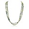 Certified Authentic 3 Strand Navajo .925 Sterling Silver Turquoise and GASPEITE Native American Necklace 15948