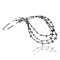 3 Strand Navajo .925 Sterling Silver Turquoise and Heishi Native American Necklace 15621-11