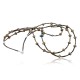 Certified Authentic 3 Strand Navajo .925 Sterling Silver Turquoise and Jasper Native American Necklace 15401-12