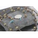 Certified Authentic 3 Strand Navajo .925 Sterling Silver Turquoise and Jasper Native American Necklace 15401-12