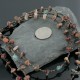 Certified Authentic 3 Strand Navajo .925 Sterling Silver Turquoise and Jasper Native American Necklace 15585-18