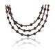 Certified Authentic 3 Strand Navajo .925 Sterling Silver Turquoise and Jasper Native American Necklace 15835-12