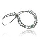 Certified Authentic 3 Strand Navajo .925 Sterling Silver Turquoise and Lapis Native American Necklace 15297-10