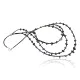 3 Strand Navajo .925 Sterling Silver Turquoise and Lapis Native American Necklace 1530-36 3 Strand Navajo .925 Sterling Silver Turquoise and Lapis Native American Necklace 1530-36